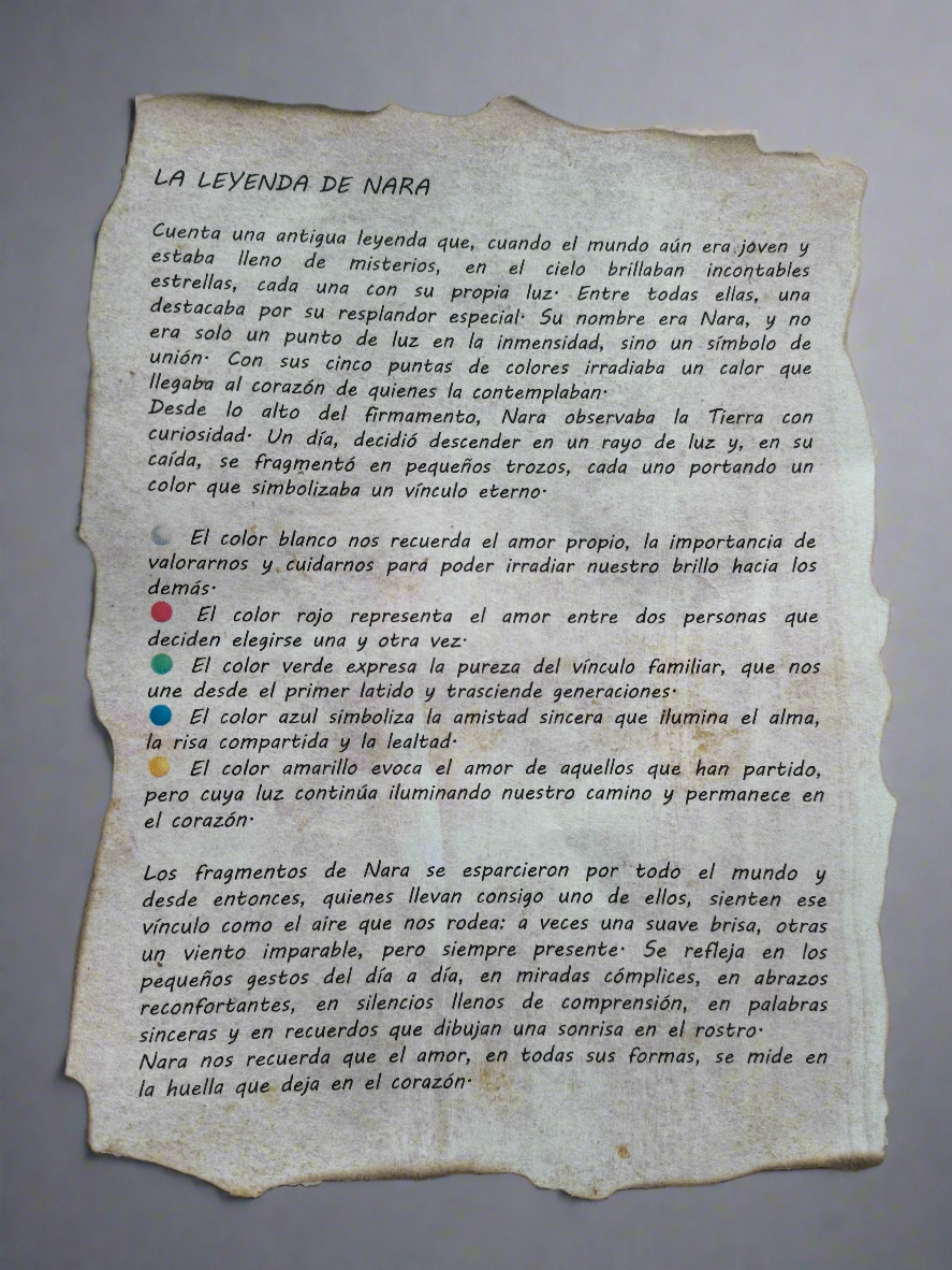 La Leyenda de Nara en pergamino quemado