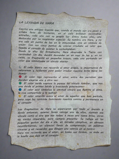 La Leyenda de Nara en pergamino quemado